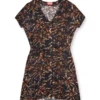 d-ollish Robe en viscose avec ceinture à la taille