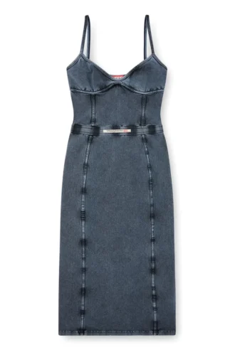 d-ony Robe midi en jersey effet denim