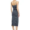 d-ony Robe midi en jersey effet denim
