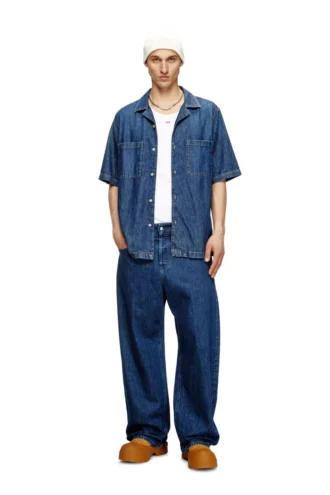 d-paroshort Chemise de bowling en denim