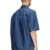 d-paroshort Chemise de bowling en denim
