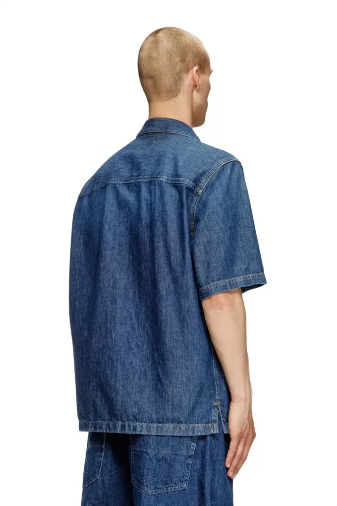 d-paroshort Chemise de bowling en denim