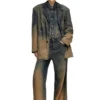 d-reg-s Blazer en denim fluide dégradé