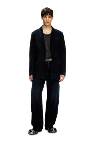 d-reger-d Blazer en denim légèrement traité