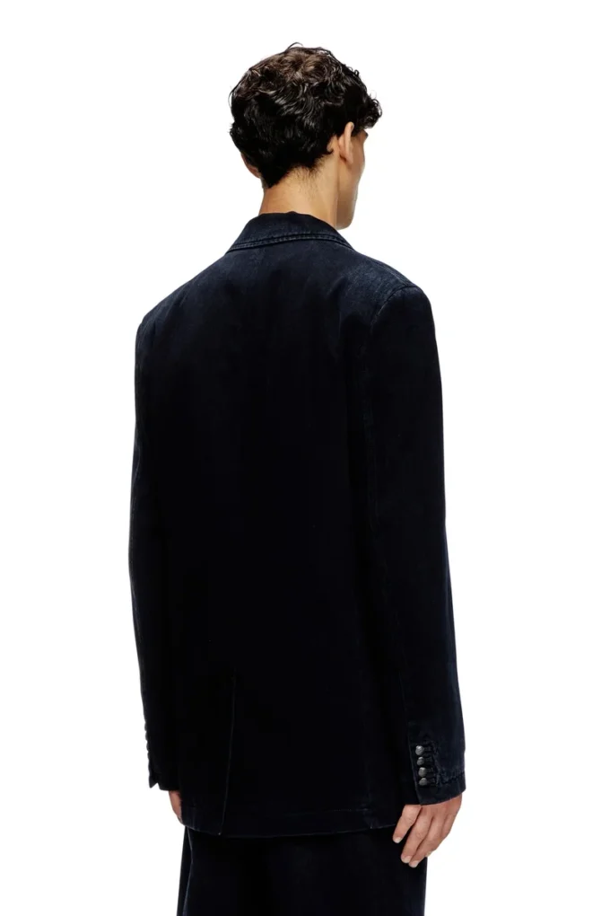 d-reger-d Blazer en denim légèrement traité