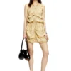 d-resden Robe cargo en viscose-nylon traité