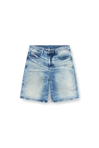 d-rixford-s Short en denim avec imprimé paroles de chanson