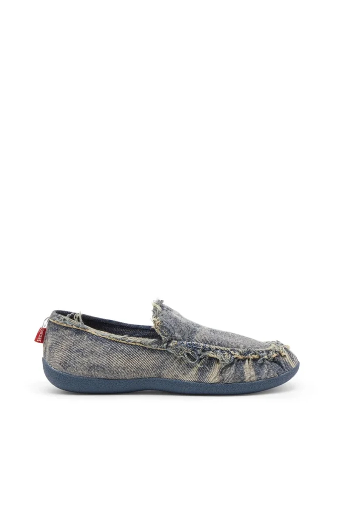 d-shock moc D-Shock – Mocassins en denim vieilli