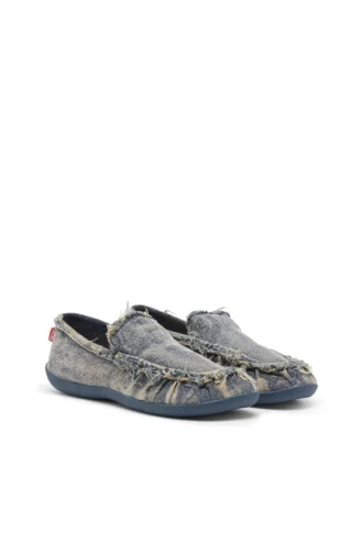 d-shock moc D-Shock – Mocassins en denim vieilli