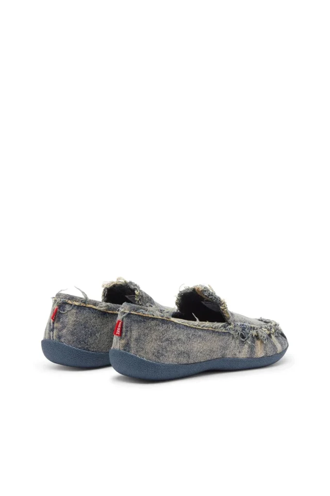 d-shock moc D-Shock – Mocassins en denim vieilli