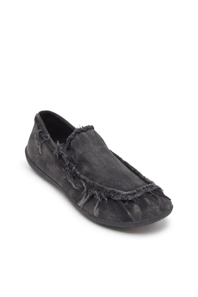 d-shock moc D-Shock – Mocassins en denim vieilli