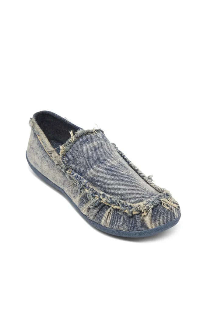 d-shock moc D-Shock – Mocassins en denim vieilli