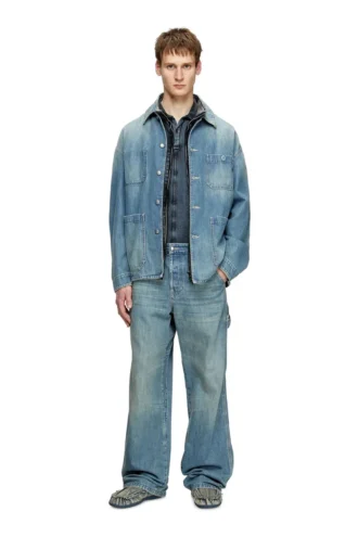 d-stack-u Veste en denim style utilitaire