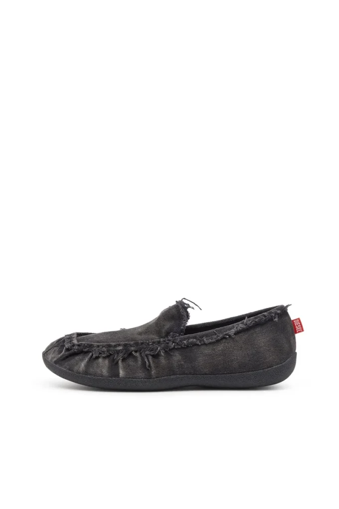 d-shock moc D-Shock – Mocassins en denim vieilli