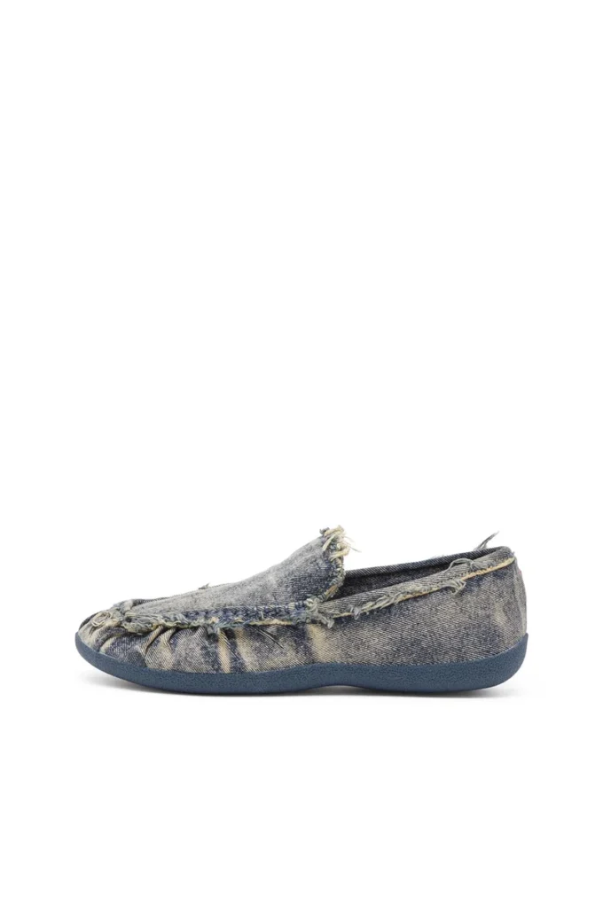 d-shock moc D-Shock – Mocassins en denim vieilli