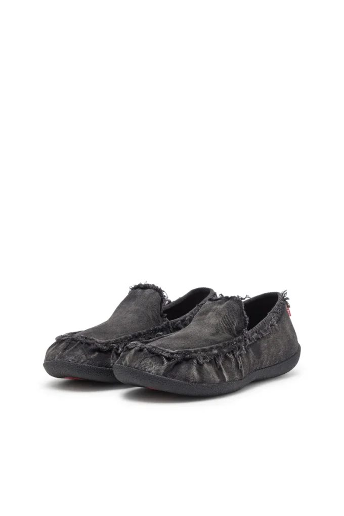 d-shock moc D-Shock – Mocassins en denim vieilli