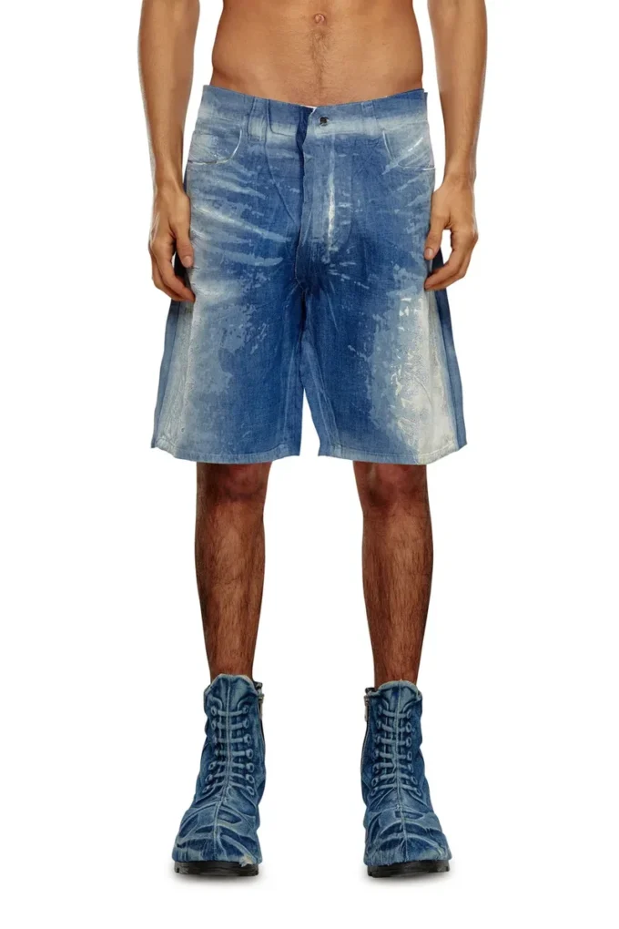 d-shorty-fse Short en denim peel-off