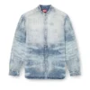 d-simp-fsh Chemise en denim nid d&rsquo;abeille vieilli