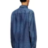 d-simply Chemise en denim avec logo brodé