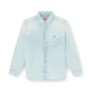 d-simply Chemise en denim effet délavé