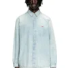 d-simply Chemise en denim effet délavé