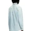 d-simply Chemise en denim effet délavé