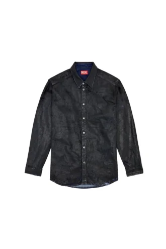d-simply-fse Chemise en denim avec revêtement craquelé