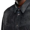 d-simply-fse Chemise en denim avec revêtement craquelé