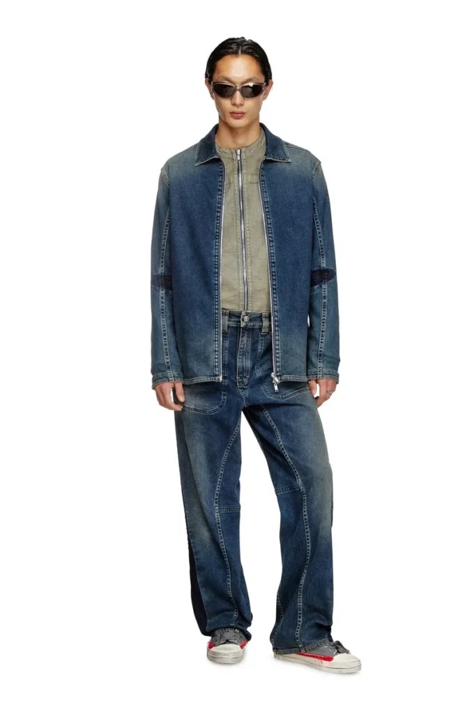 d-simply-re Chemise zippée en denim Rehab
