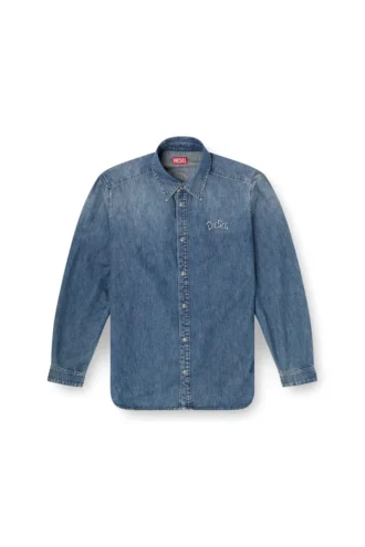 d-simply-s15 Chemise en denim avec broderie dans le dos