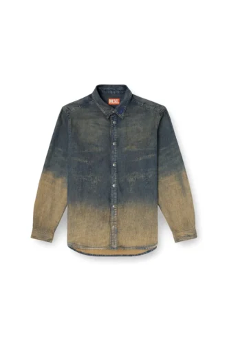 d-simply-s8 Chemise en denim fluide dégradé