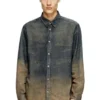 d-simply-s8 Chemise en denim fluide dégradé