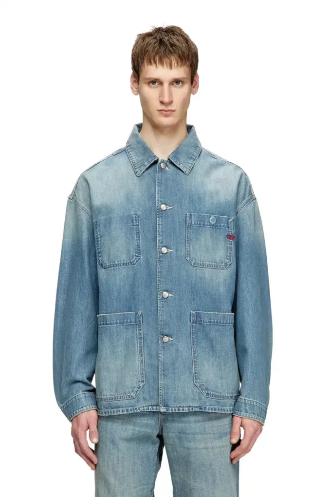 d-stack-u Veste en denim style utilitaire