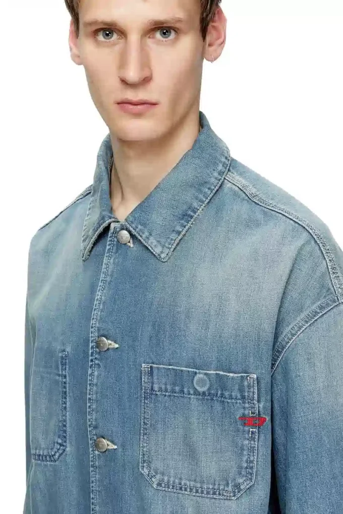 d-stack-u Veste en denim style utilitaire