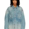 d-stack-u Veste en denim style utilitaire