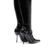 d-ten&half hb Bottes D-Ten&Half-Glossy à hauteur du genou avec talon incurvé