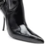 d-ten&half hb Bottes D-Ten&Half-Glossy à hauteur du genou avec talon incurvé