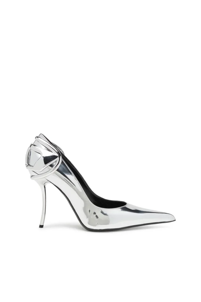 d-ten&half p Escarpins D-Ten&Half-Metallic à talon incurvé