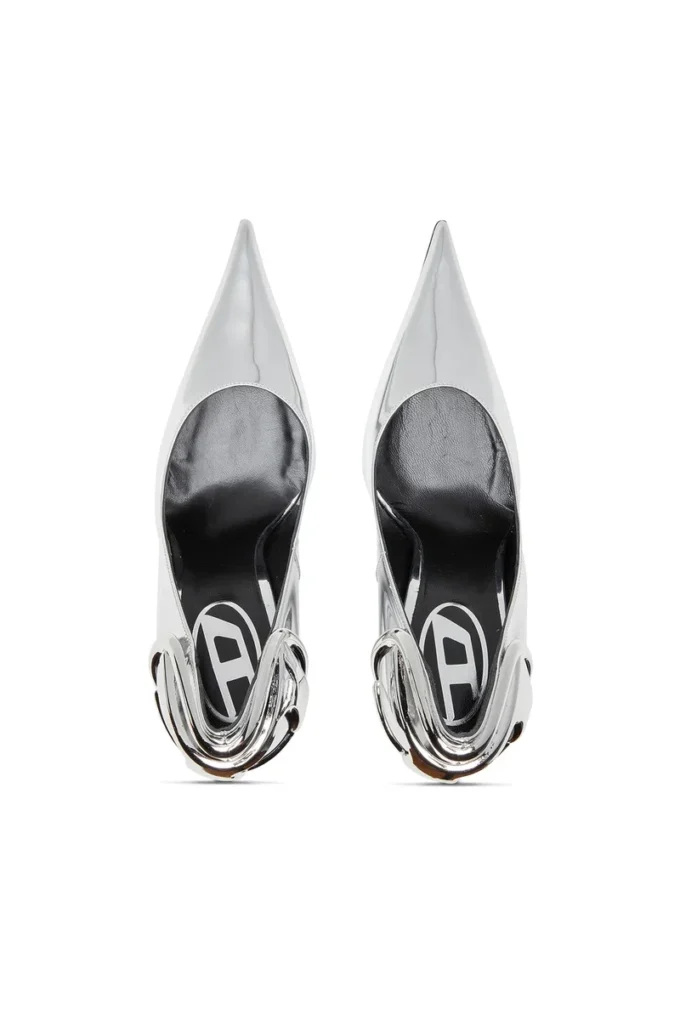 d-ten&half p Escarpins D-Ten&Half-Metallic à talon incurvé