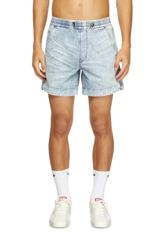 d-tenni-s Short en denim marbré