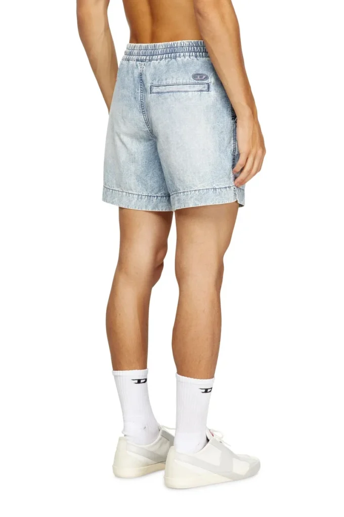 d-tenni-s Short en denim marbré