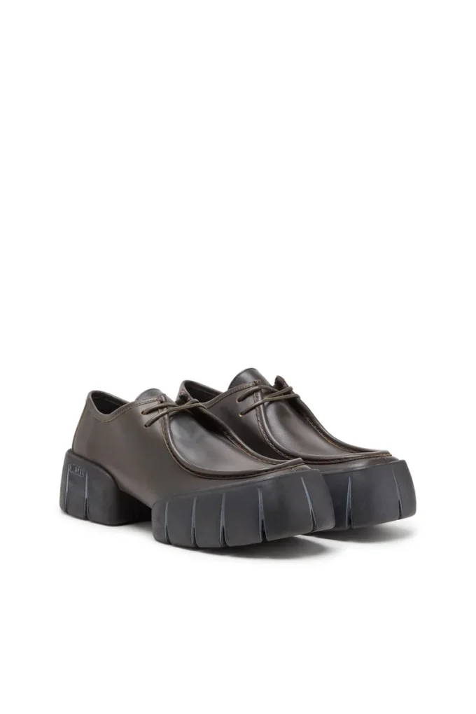 d-tex wb Chaussures D-Tex de style mocassin en cuir brossé