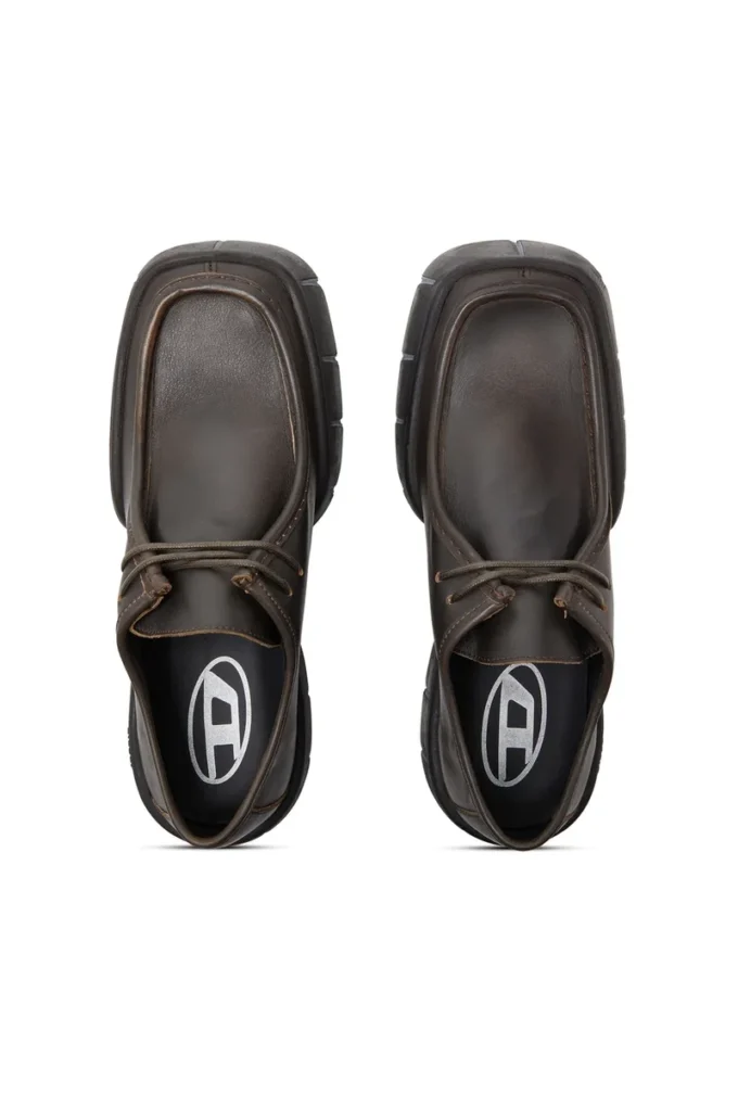 d-tex wb Chaussures D-Tex de style mocassin en cuir brossé