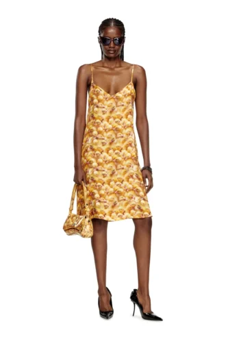 d-ulcet Mini-robe en viscose avec imprimé intégral