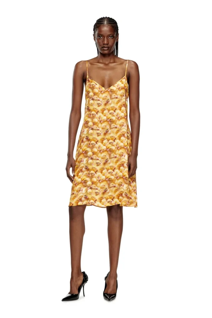d-ulcet Mini-robe en viscose avec imprimé intégral