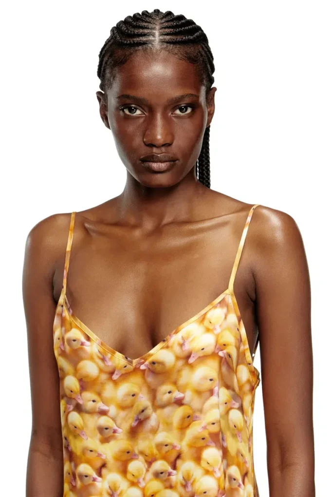d-ulcet Mini-robe en viscose avec imprimé intégral