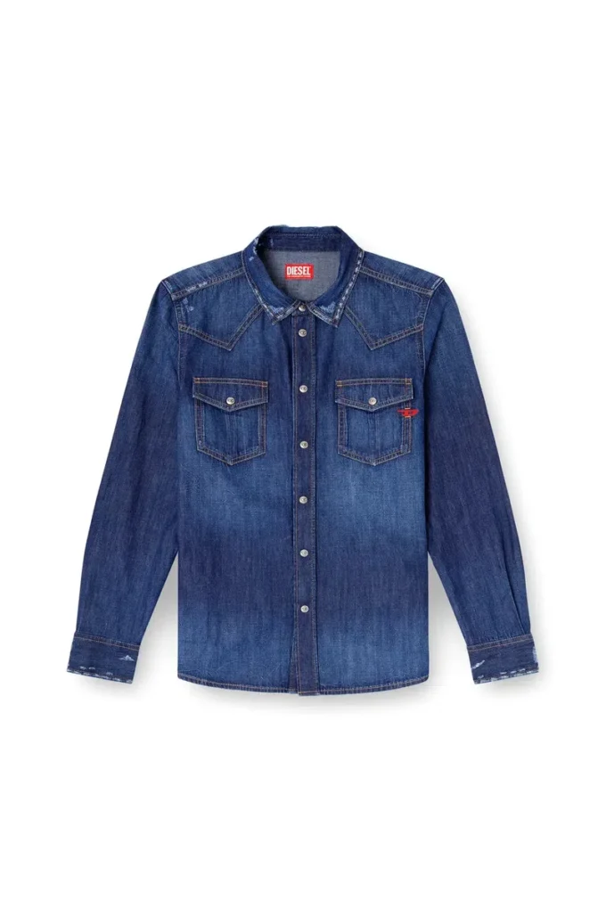 d-vega Chemise en denim avec poches plaquées
