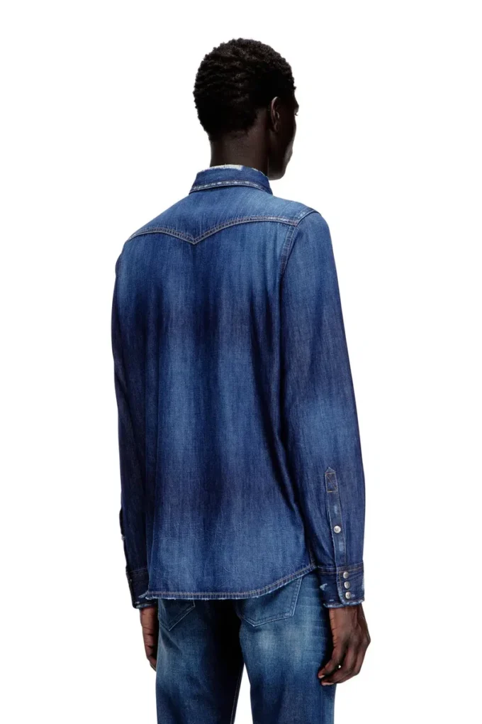 d-vega Chemise en denim avec poches plaquées