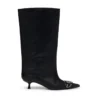d-venus 40 kb tube Bottes D-Venus à hauteur du genou en cuir huilé