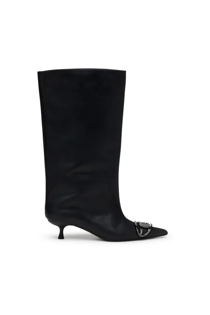 d-venus 40 kb tube Bottes D-Venus à hauteur du genou en cuir huilé